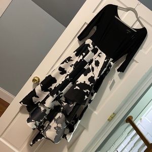 Black and white high low R&M Richards dress | new with tags
